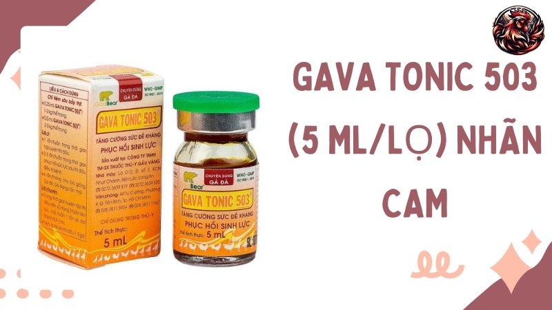 GAVA TONIC 503 (5 ML/Lọ) Nhãn cam