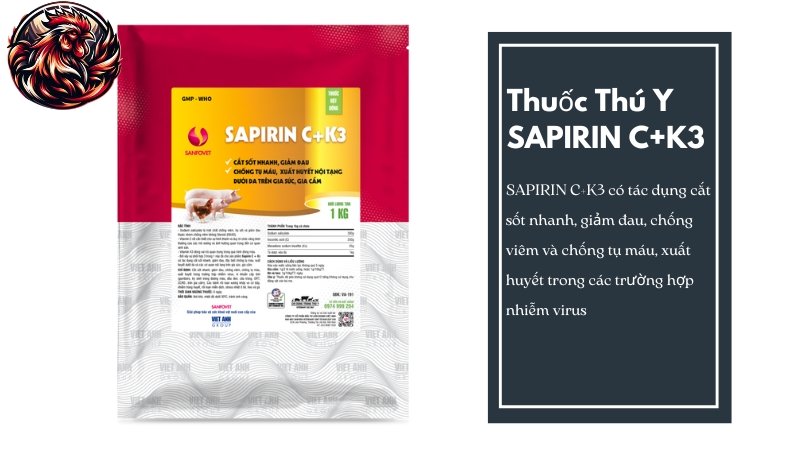 Thuốc Thú Y SAPIRIN C+K3